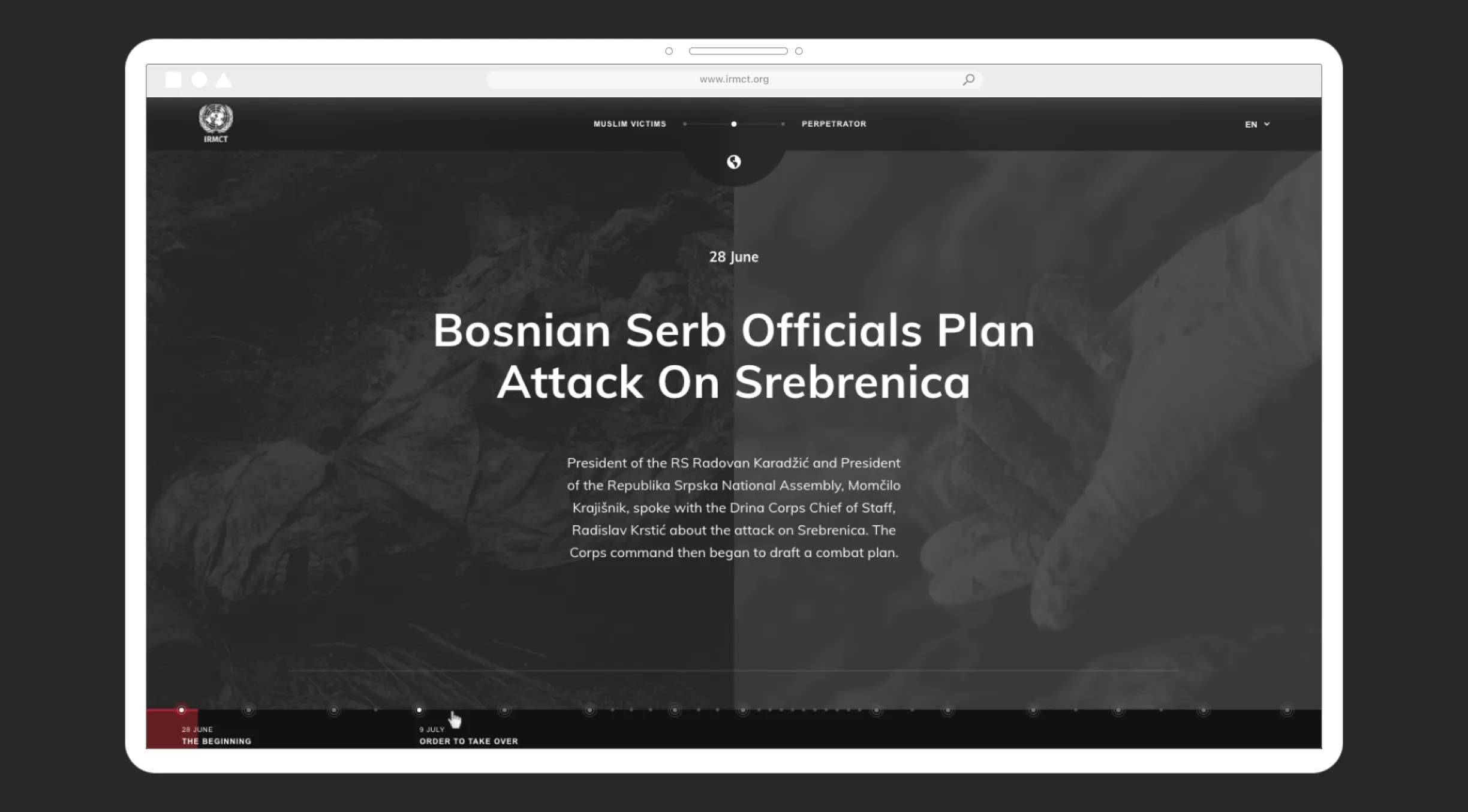 united nations web development project