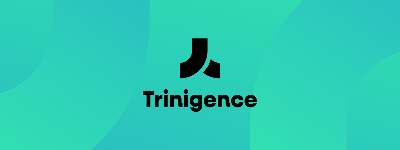 Trinigence logo on a gradient background
