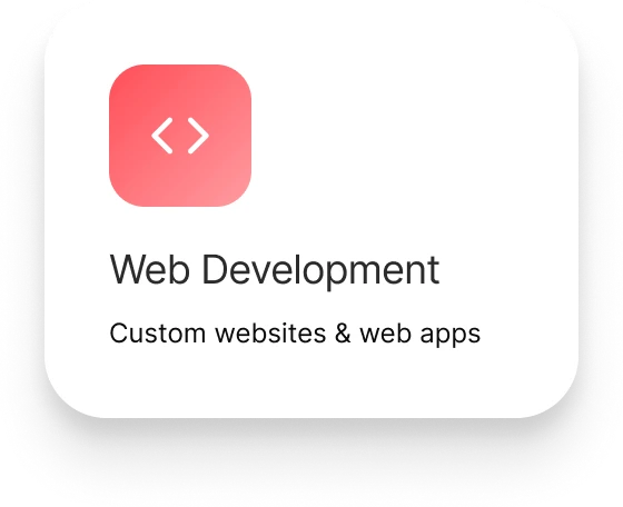 Web Development with custom websites & web apps